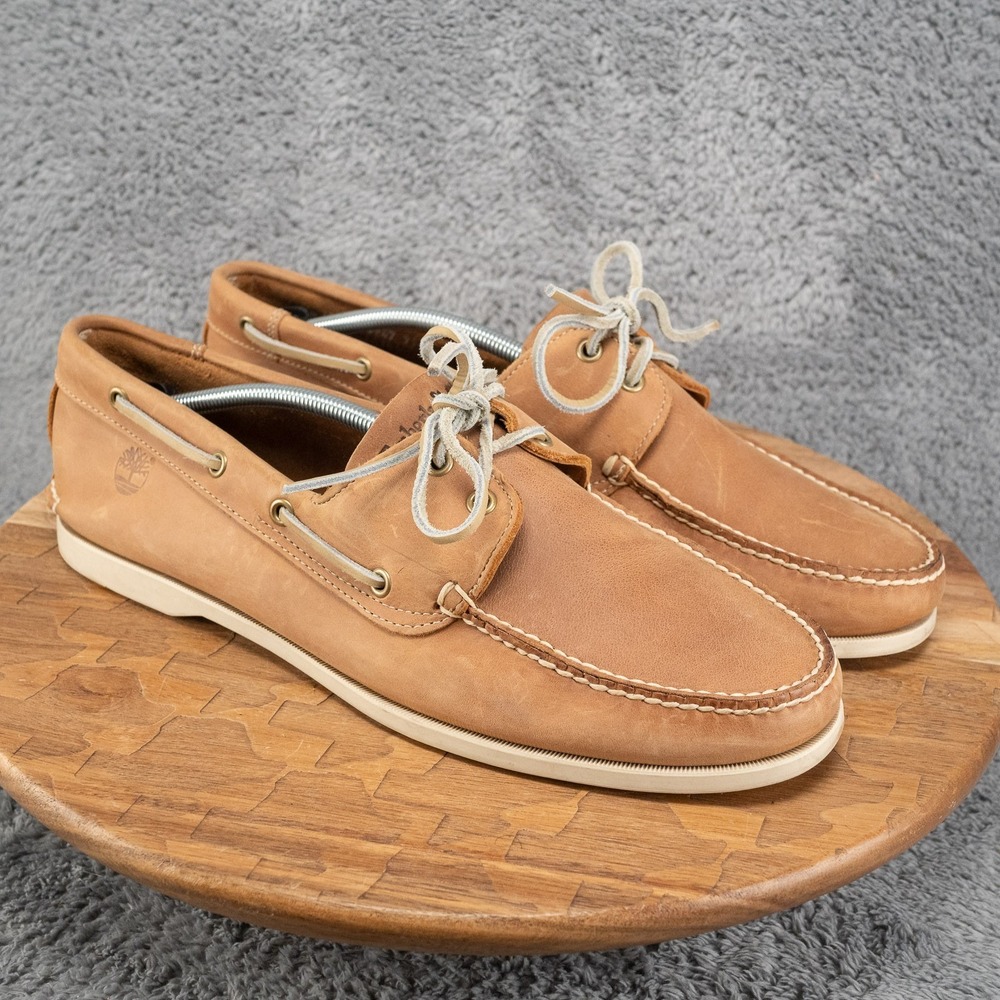 Timberland Boat Shoe Mens 14 Brown Good Classic 2-Eye Leather 68546